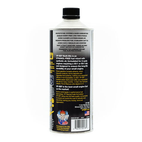 VP Racing Fuels Multi-Mix 2-Cycle Ready to Use 40:1/50:1 Pre-Mixed Small Engine Fuel - Quart product photo