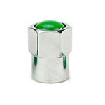 Haltec Tire Valve Cap - Green Chrome product photo