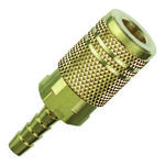 Amflo 1/4" I/M Design  x 3/8" I.D. Hose Barb Brass Coupler product photo