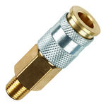 Amflo 1/4" HI FLO Design  x 1/4" MNPT Brass Coupler product photo