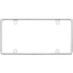 Cruiser Accessories Slim Rim License Plate Frame, Chrome product photo