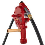 Fill-Rite FR112 Rotary Vane Hand Pump with Discharge Hose, Nozzle Spout, and Suction Pipe product photo