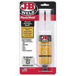 J-B Weld PlasticWeld Quick-Setting Epoxy Syringe, Translucent Yellow - 25 ml. product photo