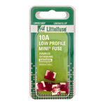 Littelfuse Low Profile MINI Blade Fuse, 10A, Carded product photo