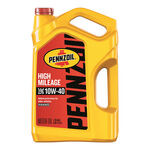 Pennzoil High Mileage SAE 10W-40 Motor Oil - 5 Quart product photo