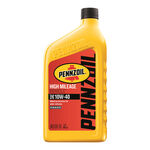 Pennzoil High Mileage SAE 10W-40 Motor Oil - Quart product photo