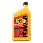 Pennzoil High Mileage SAE 5W-20 Motor Oil - Quart product photo