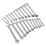 Performance Tool 22 pc. CRV Wrench Set w/Racks product photo