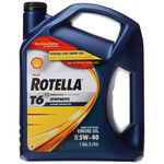 Shell Rotella T6 Full Synthetic SAE 5W-40 Diesel Engine Oil - 5 Gallon product photo