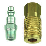 Tru-Flate 1/4" I/M Design x 1/4" NPT Mixed Plug/Coupler Set product photo