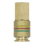 Tru-Flate 1/4" I/M/T/A  x 1/4" FNPT Brass Combo Coupler product photo