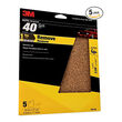 3M 9x11 Sandpaper 40 Grade _ 5 Pk product photo