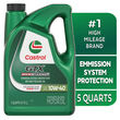 Castrol SAE 10W-40 GTX High Mileage Motor Oil - 5 Quart product photo