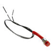 JT&T Products 16 AMP @ 12 Volt Miniature Red Warning Light with 1/4" Panel Mount and Leads, 1 Pc. product photo