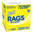 Scott Rags In A Box, White - 200 Count product photo