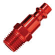 Tru-Flate Plug 1/4" I/M Design x 1/4" MNPT Red Bulk product photo